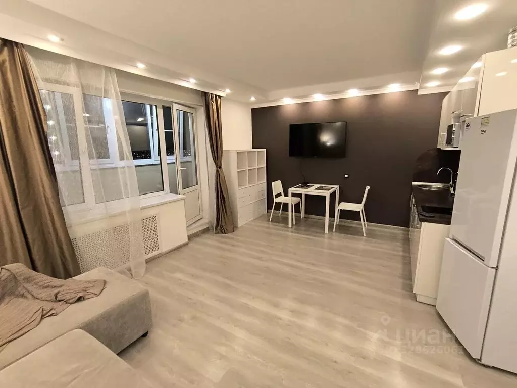 Студия Санкт-Петербург пос. Шушары, ул. Валдайская, 1 (28.9 м) - Фото 1