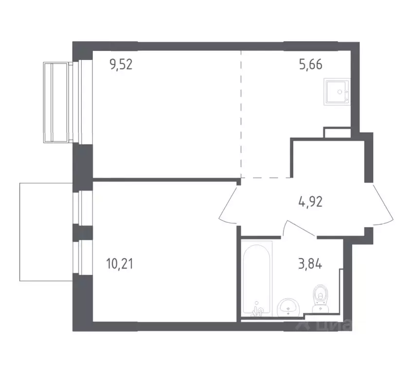 1-к кв. Московская область, Одинцовский городской округ, с. Лайково, ... - Фото 1