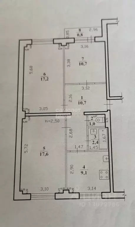 3-к кв. Забайкальский край, Чита Июньская ул., 22 (68.7 м) - Фото 1