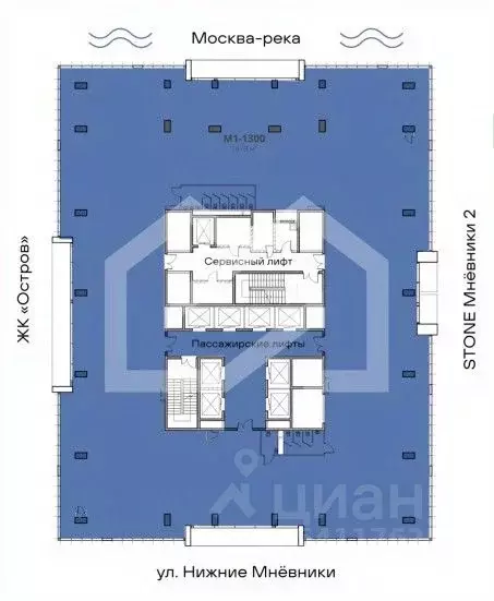 Офис в Москва ул. Нижние Мневники, 37АС17 (1479 м) - Фото 2