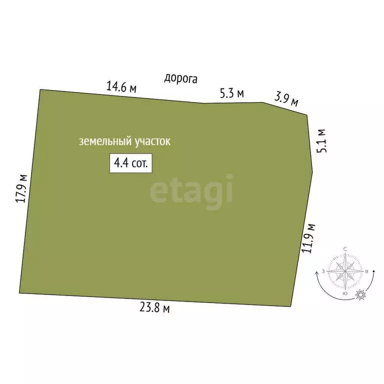 Участок в Самара, массив Миндрониха (4.39 м) - Фото 2