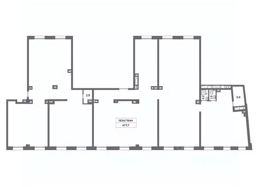 Помещение свободного назначения в Санкт-Петербург наб. Реки Карповки, ... - Фото 2