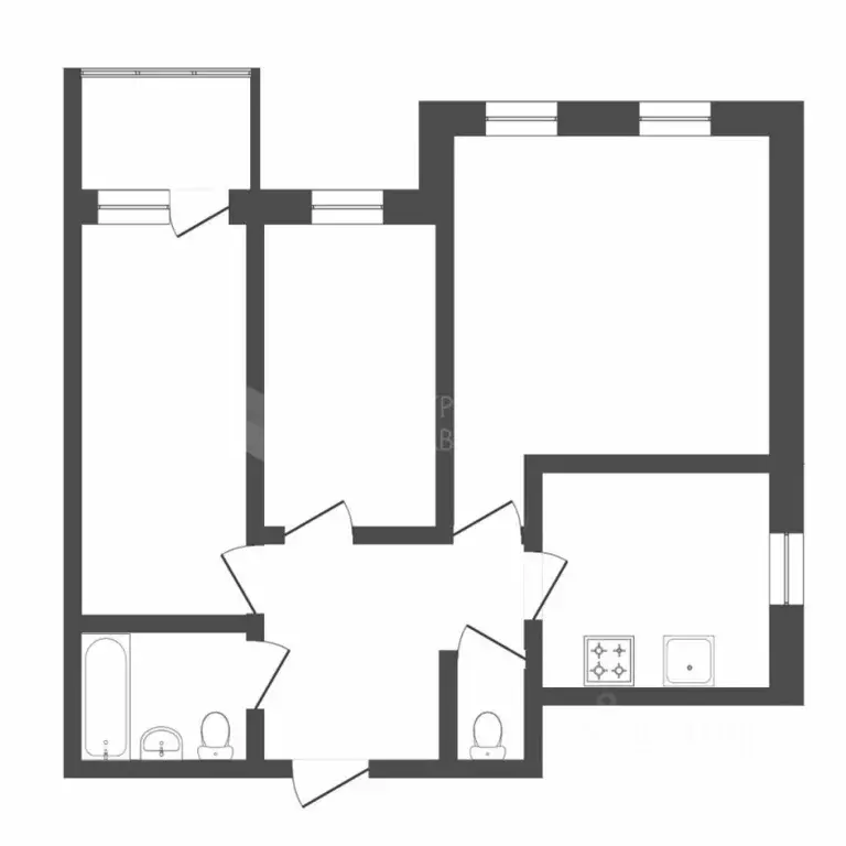 3-к кв. Тюменская область, Тюмень ул. Газовиков, 43 (88.9 м) - Фото 2