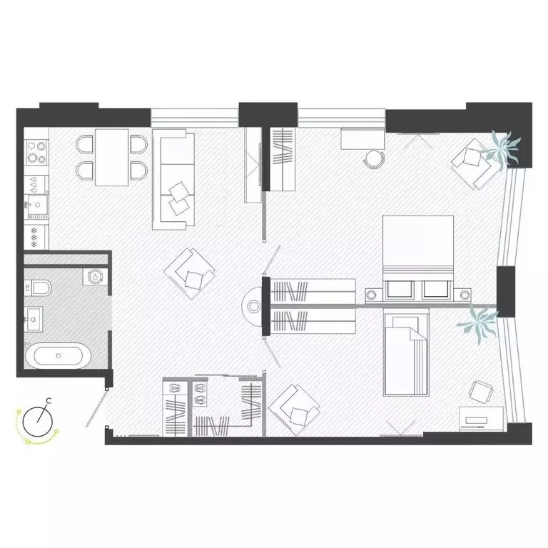 3-к кв. Приморский край, Владивосток ул. Нейбута (78.5 м) - Фото 1