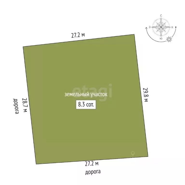 Участок в Татарстан, Тукаевский район, д. Азьмушкино, Подсолнухи мкр ... - Фото 2