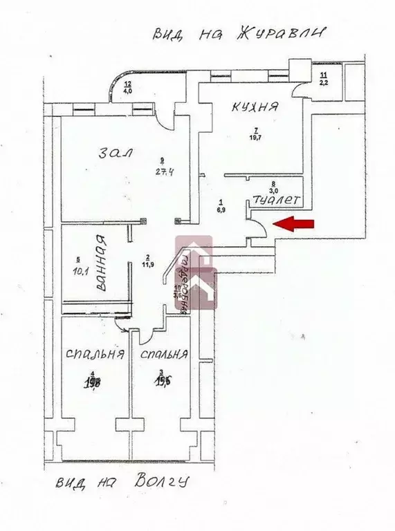 3-к кв. Саратовская область, Саратов ул. Имени Н.Г. Чернышевского, ... - Фото 2
