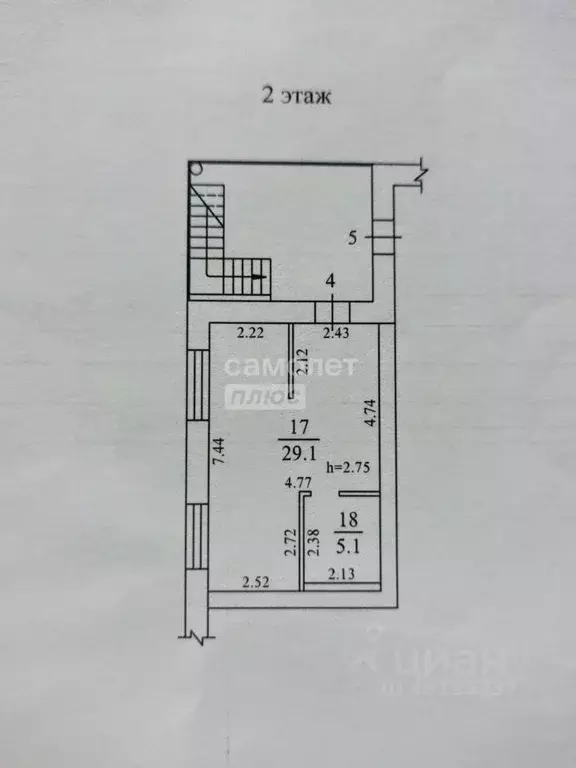 Студия Иркутская область, Иркутск Курортная ул., 46 (34.2 м) - Фото 1