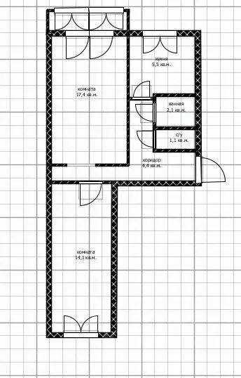 2-к кв. Оренбургская область, Оренбург ул. Юных Ленинцев, 6 (44.7 м) - Фото 1