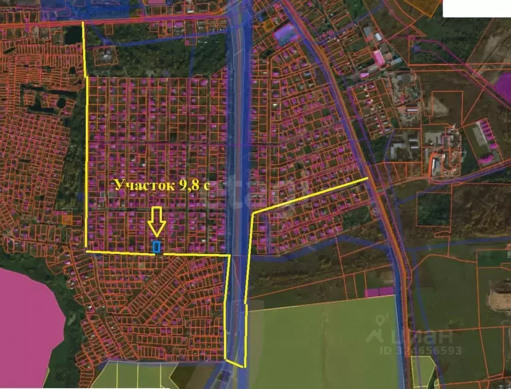 Участок в Вологодская область, Вологда Цветочная ул., 13 (9.8 сот.) - Фото 1