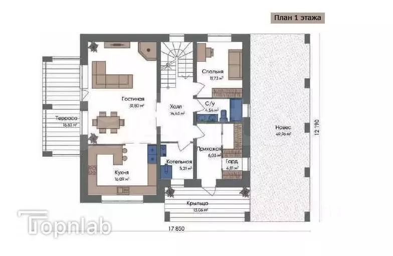 Дом в Санкт-Петербург, Санкт-Петербург, Павловск Звериницкая ул., 68А ... - Фото 2