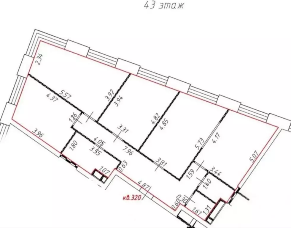 4-к кв. Москва ул. Народного Ополчения, 15К2 (105.1 м) - Фото 1