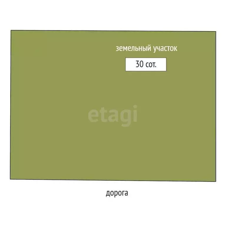 Участок в село Беркут, Первомайская улица (30 м) - Фото 1