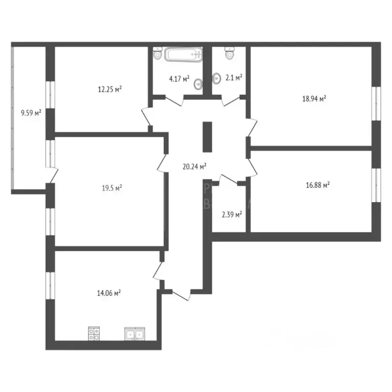 4-к кв. Тюменская область, Тюмень ул. Василия Гольцова, 8 (110.0 м) - Фото 2