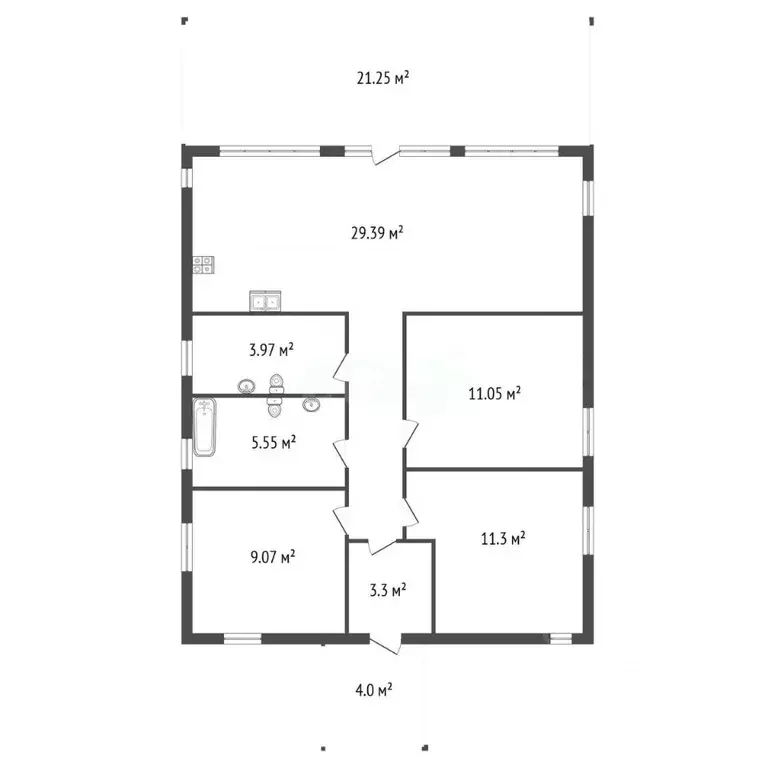 Дом в Ленинградская область, Гатчинский муниципальный округ, пос. ... - Фото 2