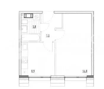 1-к кв. Москва, Москва, Зеленоград ул. Александровка, 6 (33.1 м) - Фото 1