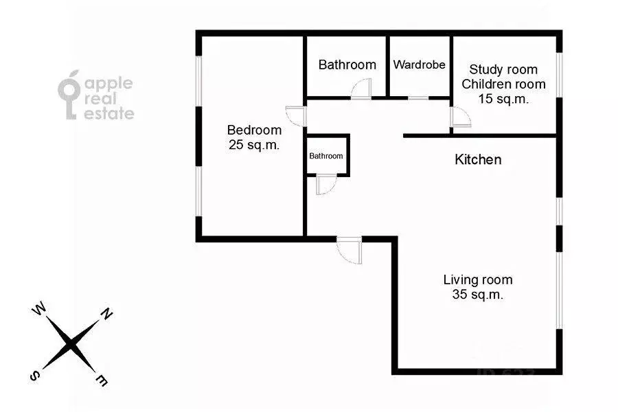 Квартира, 3 комнаты, 94 м - Фото 2