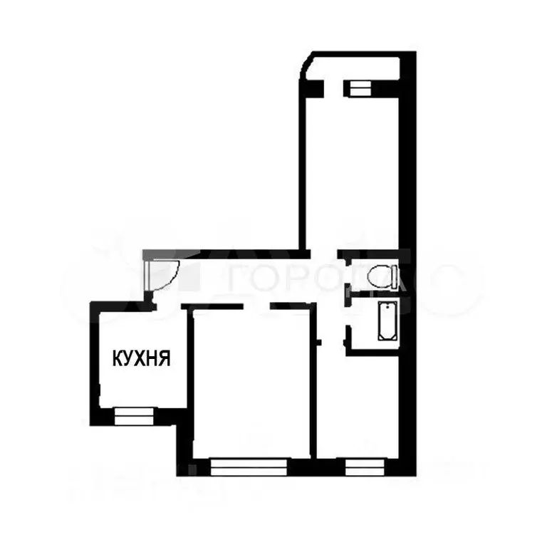 3-к. квартира, 60 м, 3/10 эт. - Фото 0
