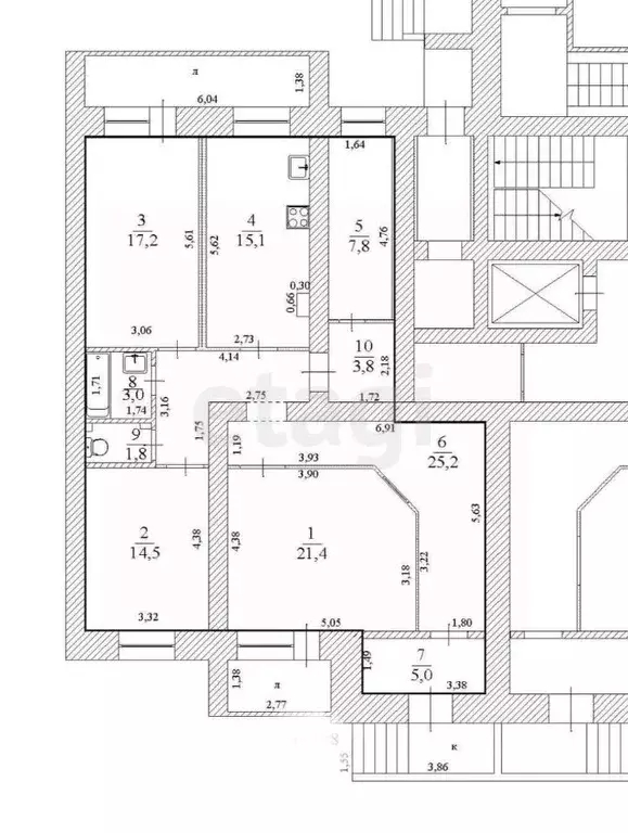 4-к кв. Ульяновская область, Ульяновск ул. Врача Михайлова, 48 (114.8 ... - Фото 2
