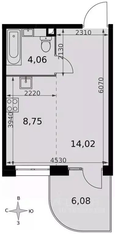 Помещение свободного назначения в Москва МКАД, 47-й км, 9с1 (97 м) - Фото 2