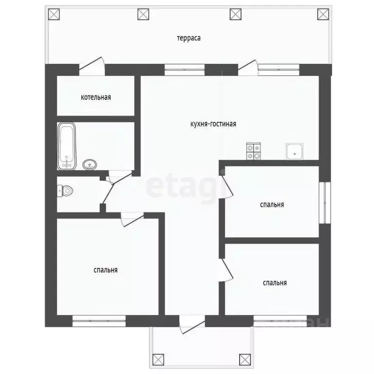 Дом в Тюменская область, Тюмень Лето-Парк кп,  (158 м) - Фото 1