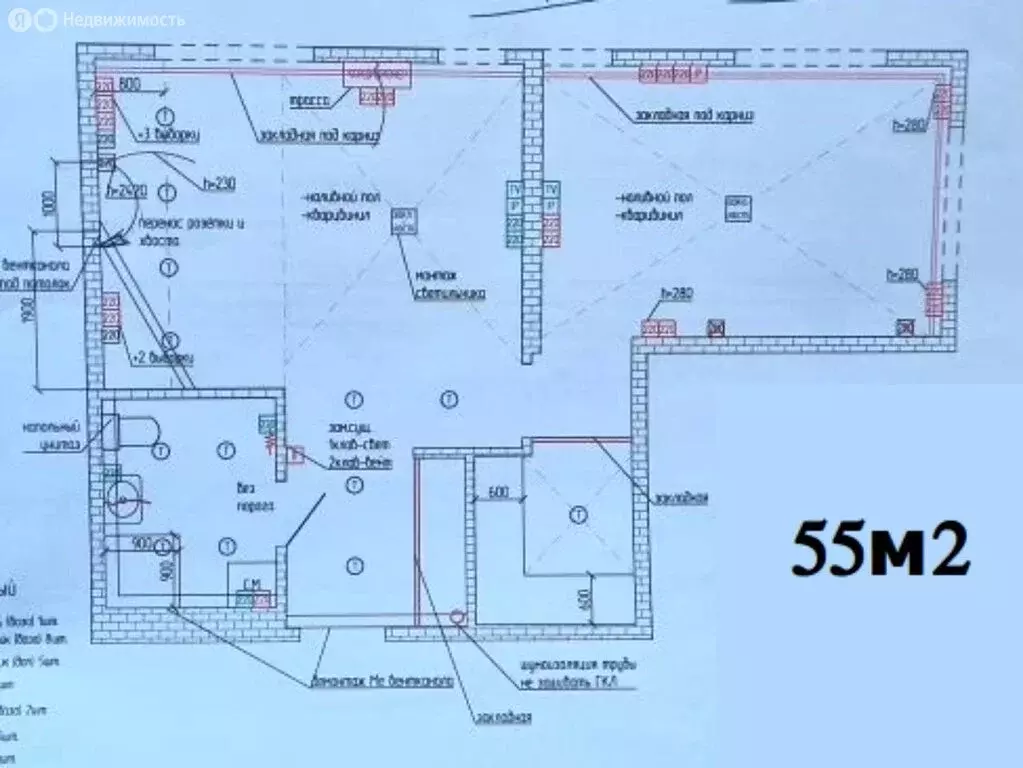 2-комнатная квартира: Тюмень, улица Тимофея Чаркова, 93 (55 м) - Фото 1