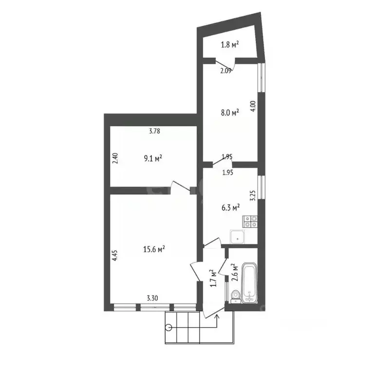 Дом в Крым, Ялта муниципальный округ, Гурзуф пгт ул. Ленинградская, 47 ... - Фото 2