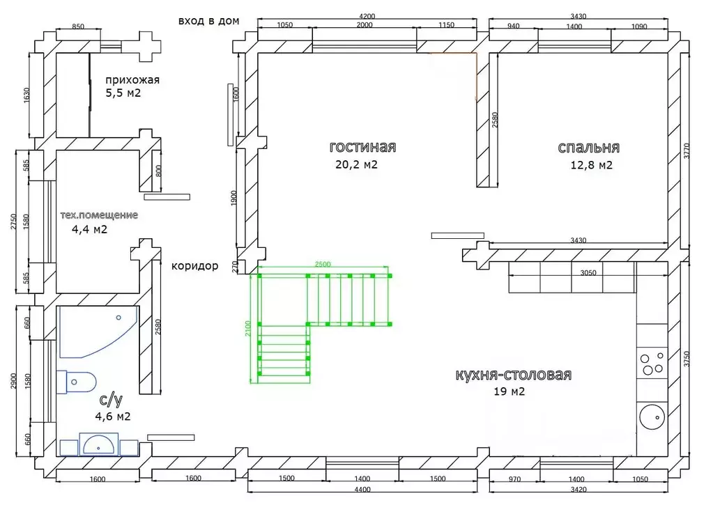 Дом в Московская область, Мытищи городской округ, д. Витенево ул. ... - Фото 2