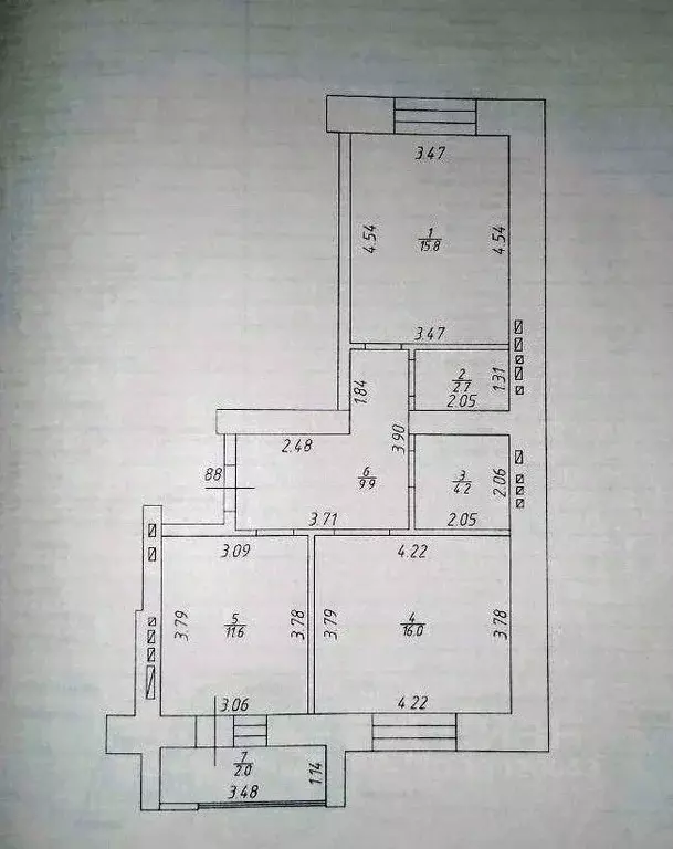2-к кв. Татарстан, Казань ул. Академика Губкина, 18Б (62.2 м) - Фото 2