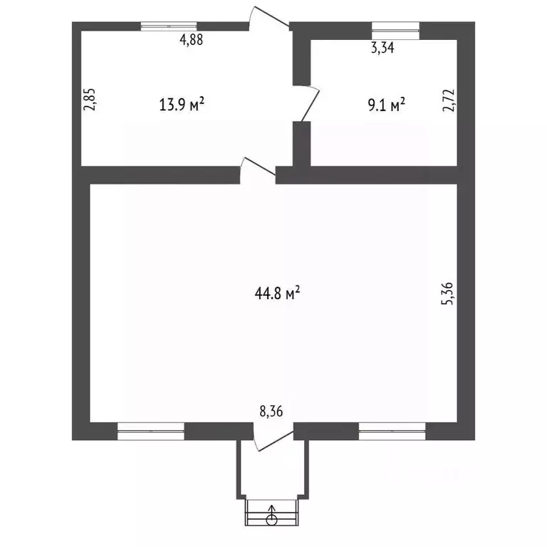Дом в Амурская область, с. Тамбовка ул. Северная, 116 (74 м) - Фото 1
