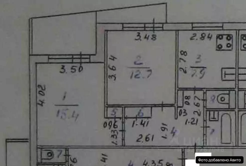 2-к кв. Татарстан, Казань ул. Адоратского, 23 (50.0 м) - Фото 1