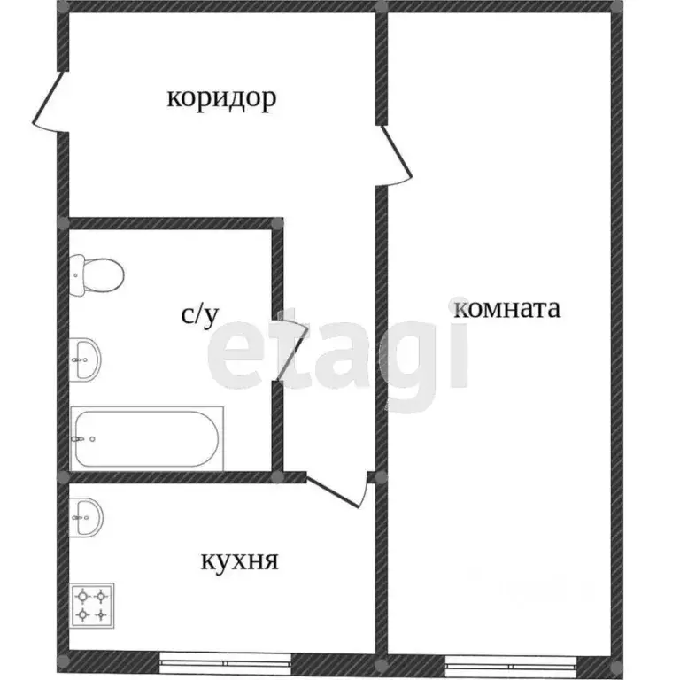 1-к кв. Костромская область, Кострома Паново мкр, 16 (32.7 м) - Фото 1