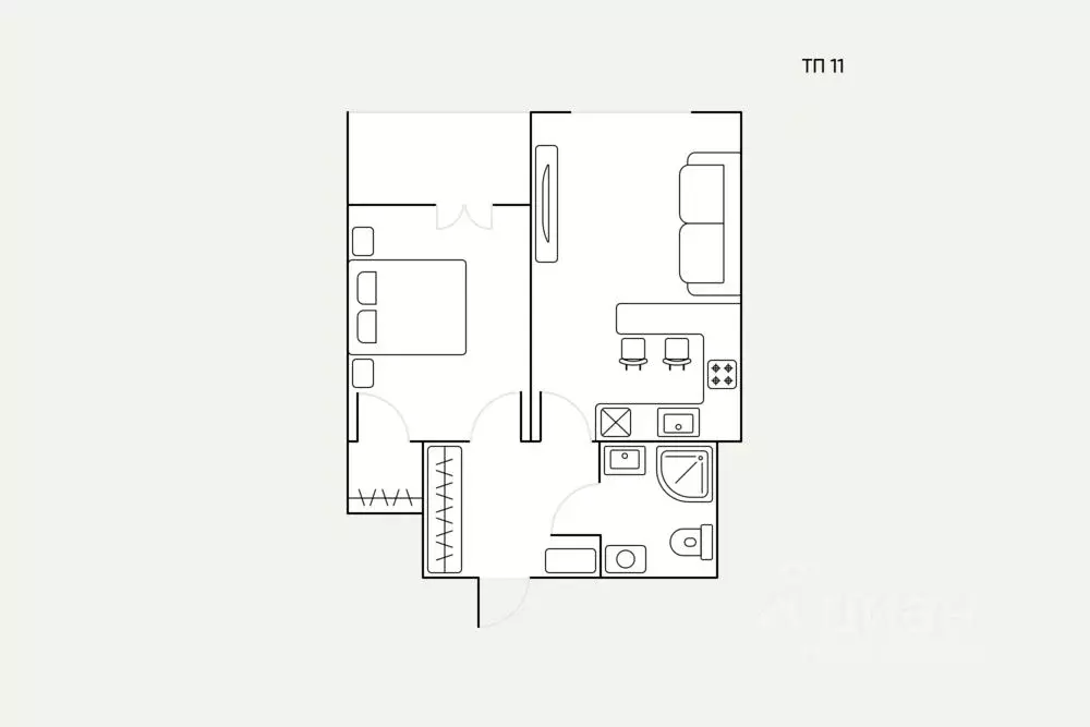 2-к кв. Москва ш. Энтузиастов, 3к1 (41.0 м) - Фото 2