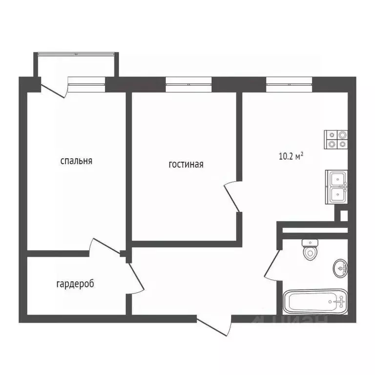 2-к кв. Москва Березовая аллея, 19к3 (49.1 м) - Фото 1