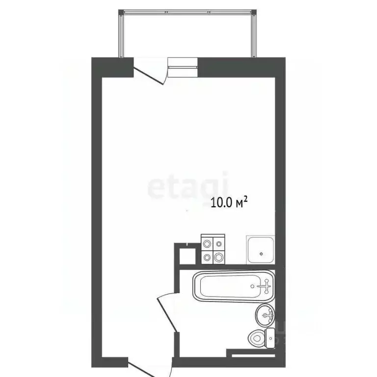 Студия Ханты-Мансийский АО, Ханты-Мансийск Самаровская ул., 2А (28.2 ... - Фото 1