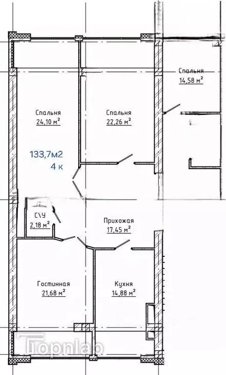 4-к кв. Кабардино-Балкария, Нальчик ул. Тлостанова, 28 (127.0 м) - Фото 1