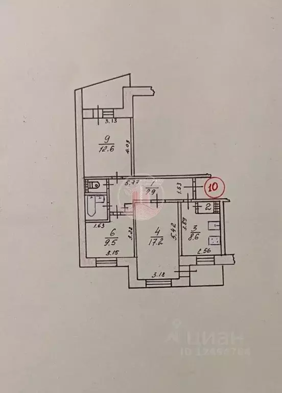 3-к кв. Крым, Симферополь ул. Маршала Жукова, 35 (66.6 м) - Фото 1