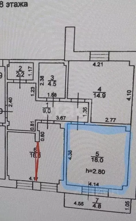 2-к кв. Иркутская область, Иркутск Байкальская ул., 293/3 (64.6 м) - Фото 2