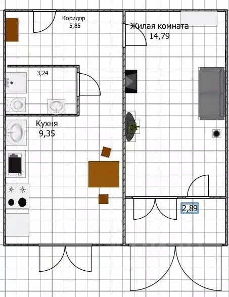 1-к кв. Башкортостан, Уфа ул. Академика Курчатова, 65/8 (33.3 м) - Фото 2