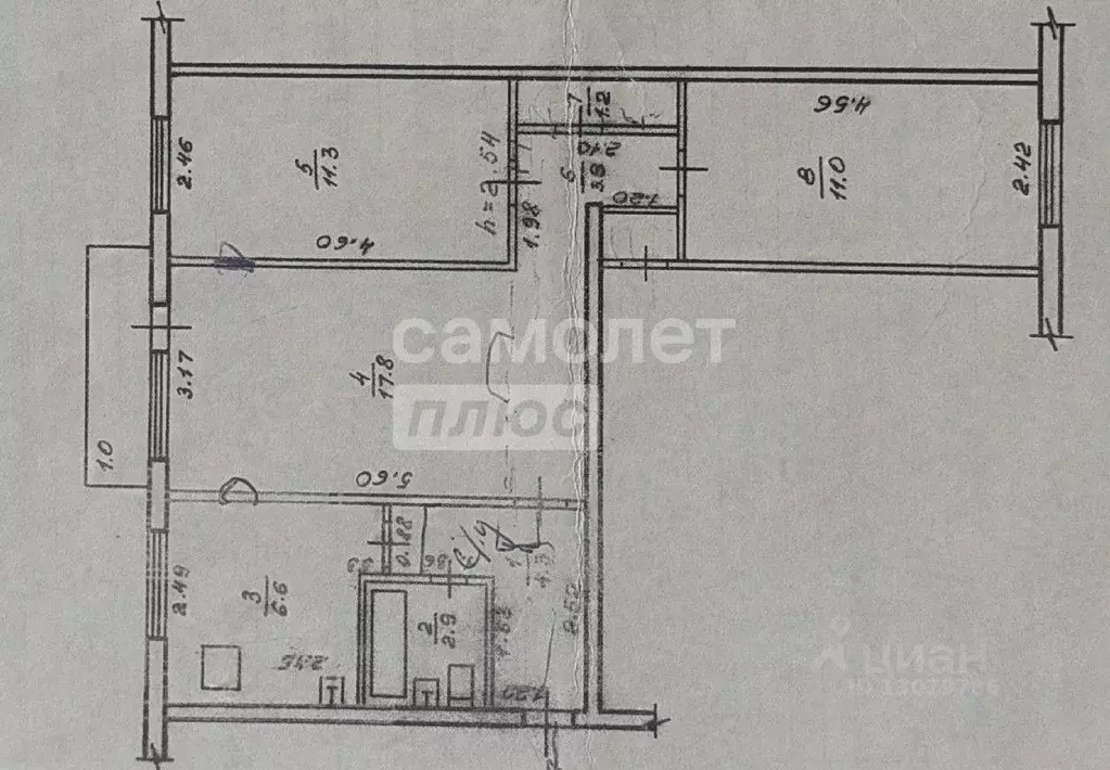 3-к кв. Забайкальский край, Чита ул. Богомягкова, 73 (59.0 м) - Фото 1