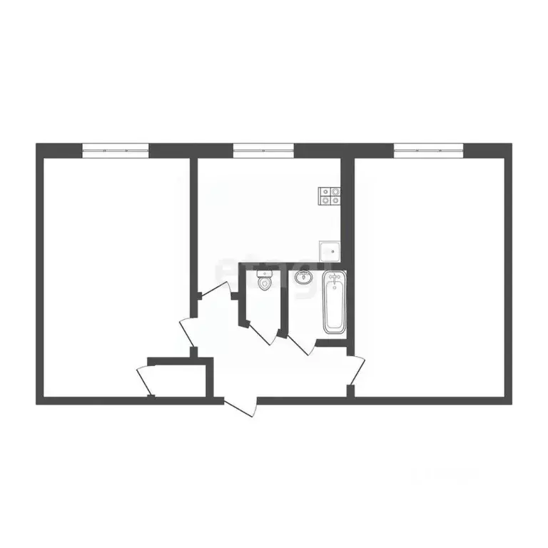 2-к кв. Московская область, Дмитров ул. Космонавтов, 14 (45.9 м) - Фото 1