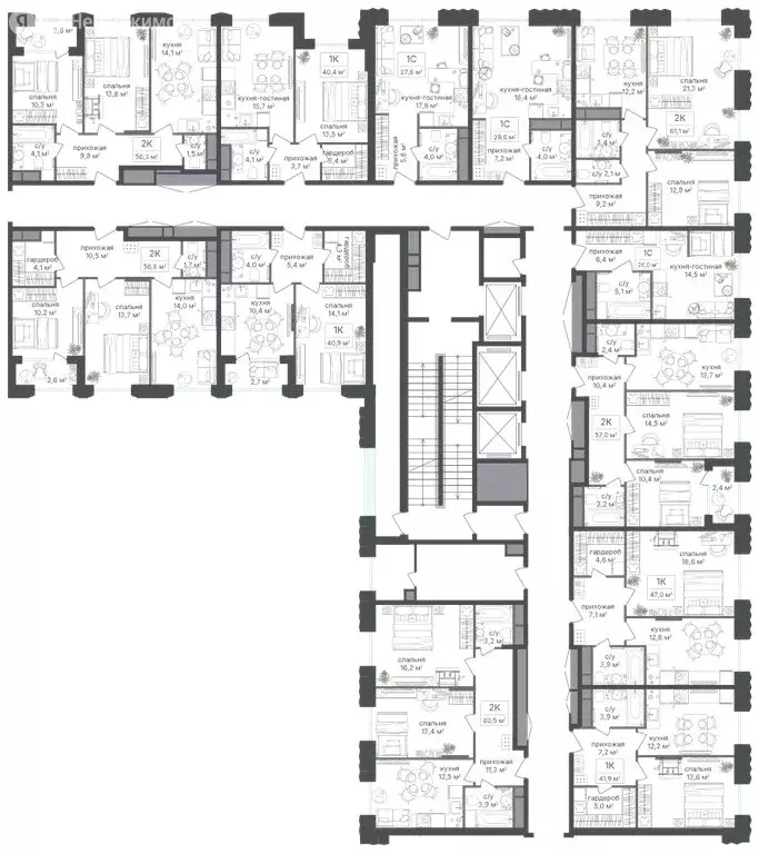 Офис (56.8 м) - Фото 1