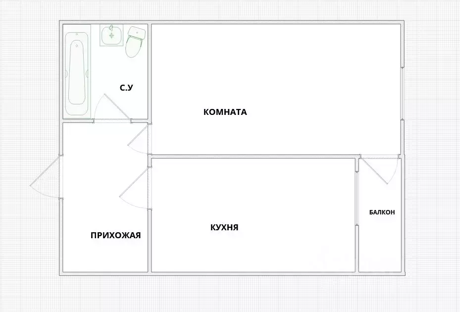 1-к кв. Краснодарский край, Геленджик Дивноморская ул. (34.0 м) - Фото 1