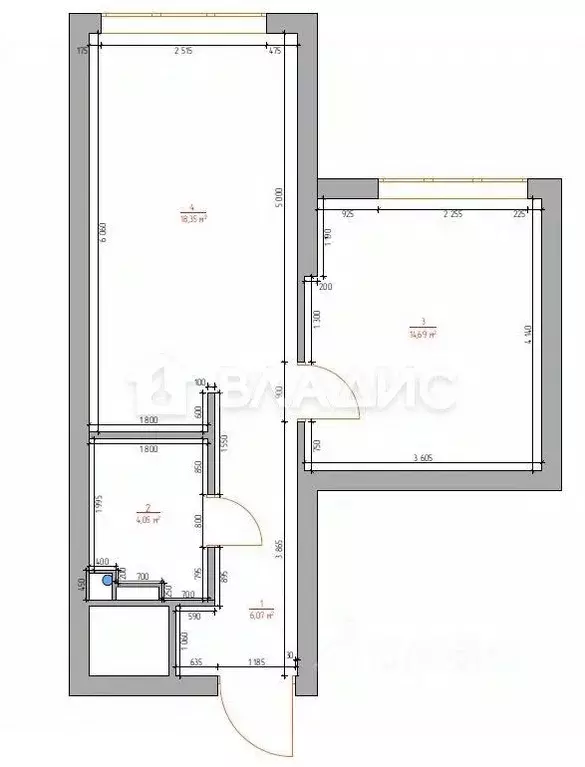 2-к кв. Москва Шелепихинская наб., 34к6 (43.2 м) - Фото 2