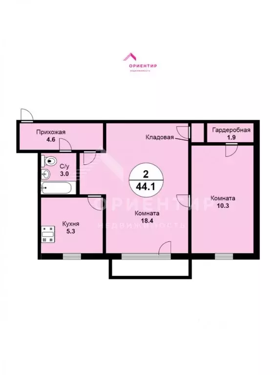 2-к кв. Свердловская область, Березовский ул. Толбухина, 4 (44.1 м) - Фото 1