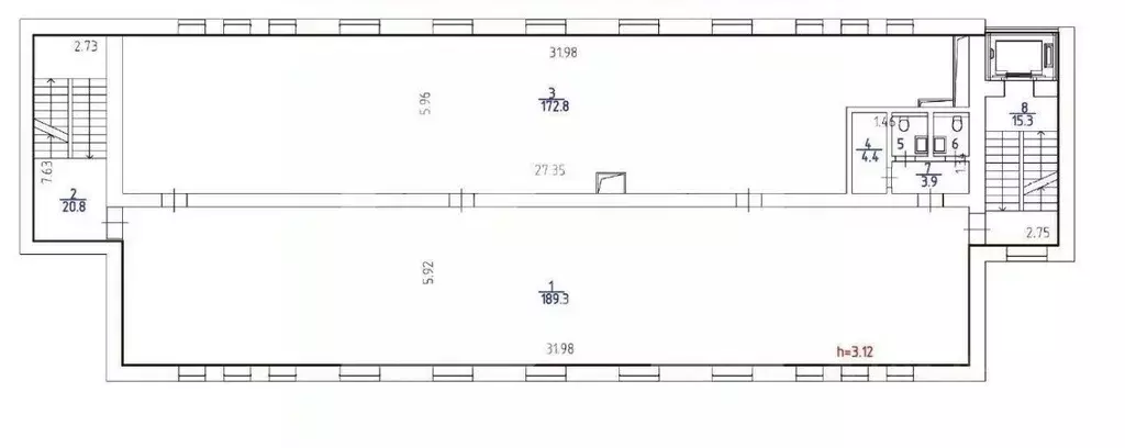 Помещение свободного назначения в Москва Каширское ш., 3к2с1 (2910 м) - Фото 2