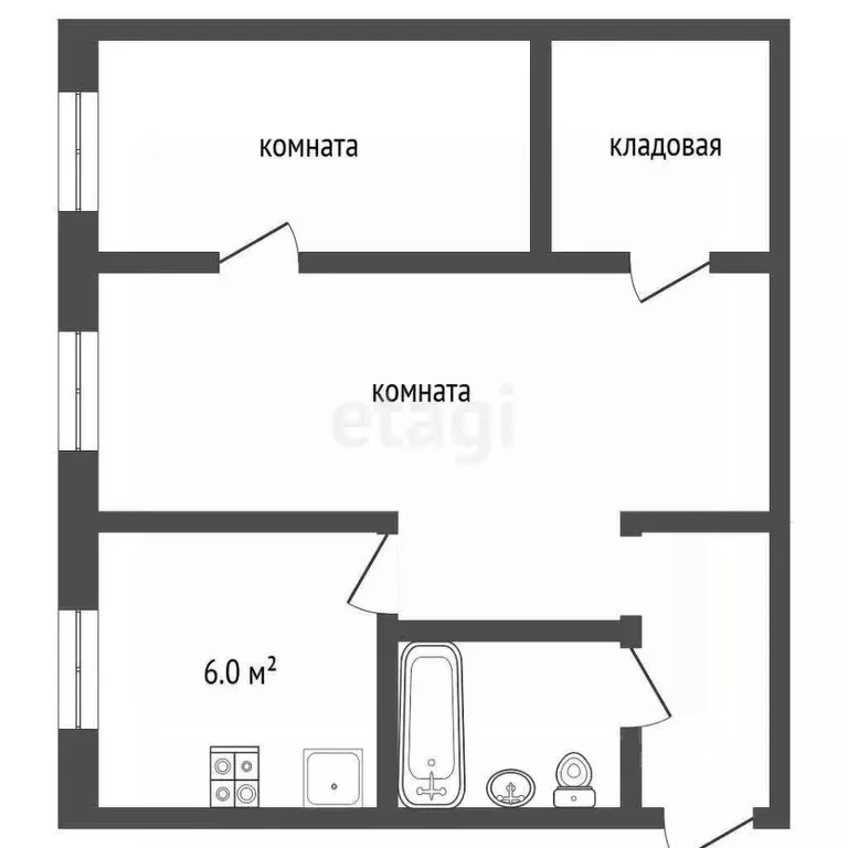 2-к кв. Московская область, Раменское Холодово мкр, 2-й кв-л, ул. ... - Фото 2