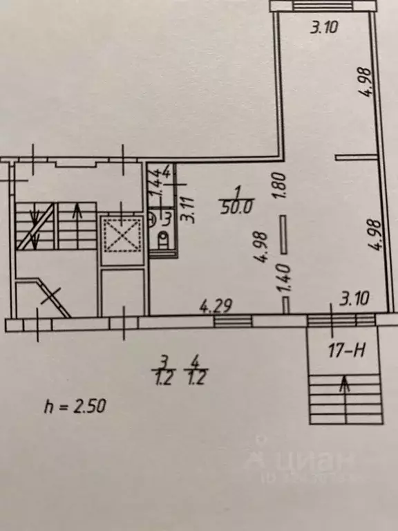 Помещение свободного назначения в Санкт-Петербург Искровский просп., ... - Фото 2