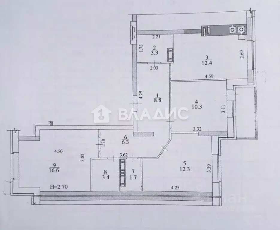 3-к кв. Волгоградская область, Волгоград Санаторная ул., 18 (75.1 м) - Фото 2