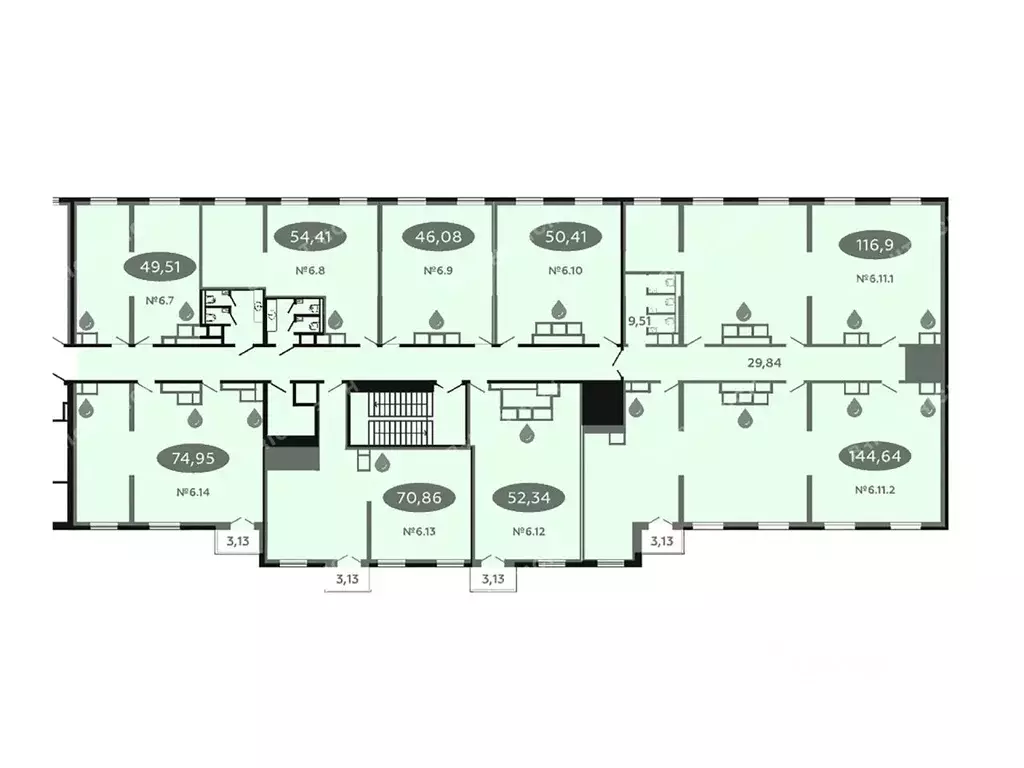 Офис в Санкт-Петербург Коломяжский просп., 19 (710 м) - Фото 2