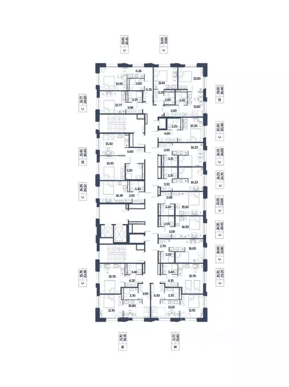 Студия Санкт-Петербург Московское ш., 13Ж (23.38 м) - Фото 1